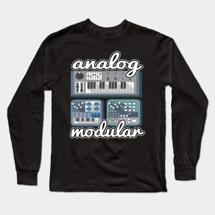 Analog Modular Synthesizer Synth Sound Retro Long Sleeve T-Shirt